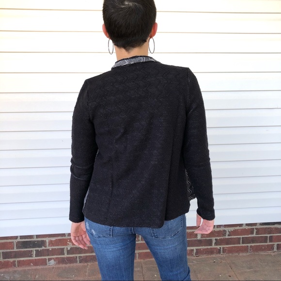 LUCKY BRAND Lotus Black Open Wrap Jacket - Picture 5 of 12